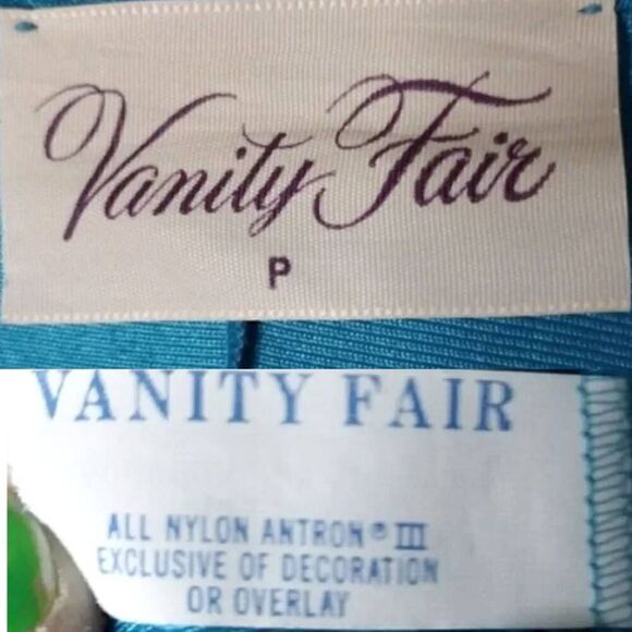 VTG 70s VF Teal Paisley Embroidered Wide Sleeve Long Nylon Robe Small - Picture 13 of 17